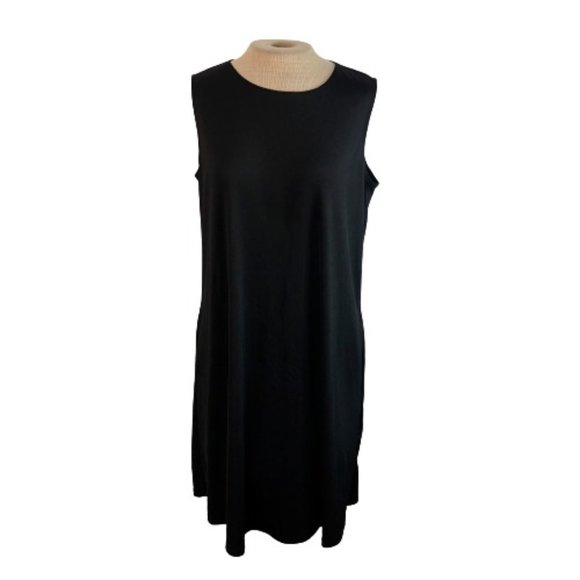 Kasper Dresses & Skirts - Kasper Black Mini Dress With Pockets L Large